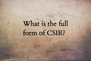 CSIR full form