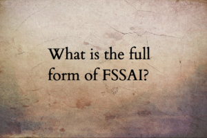 FSSAI full form